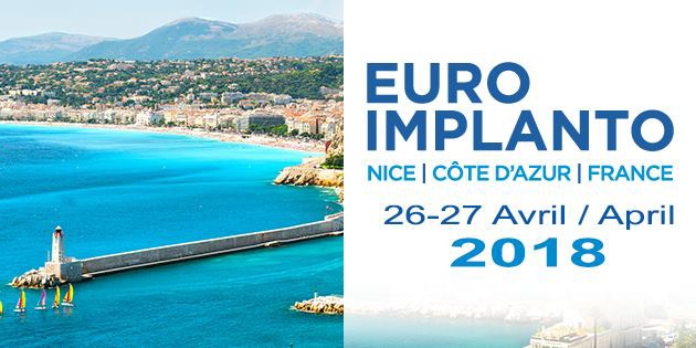 Congrès Euro Implanto - 26 et 27 avril à Nice