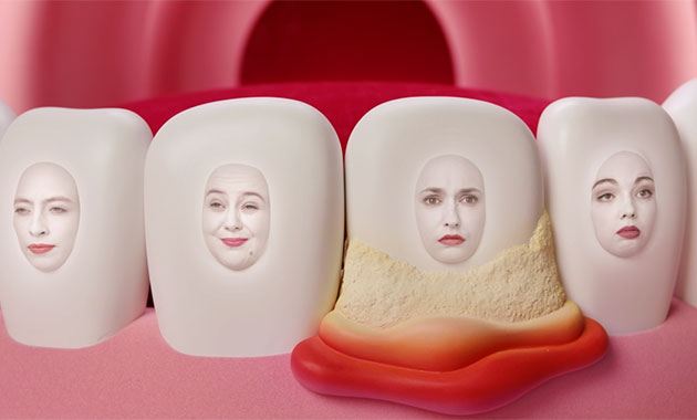 M’T dents : publicité sur les écrans