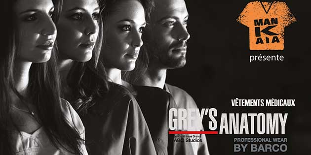 Les vêtements médicaux Grey’s Anatomy en vente chez Mankaia ! Les vêtements médicaux Grey’s Anatomy en vente chez Mankaia !