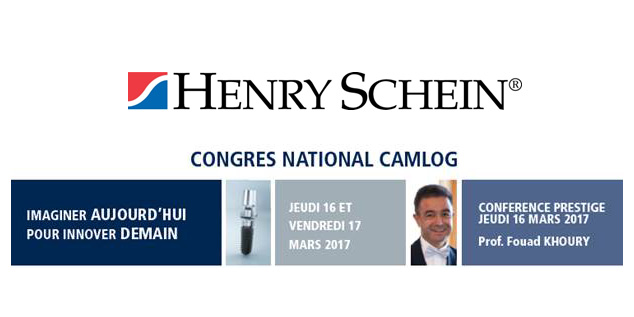 Henry Schein France vous invite au Congrès National Camlog
