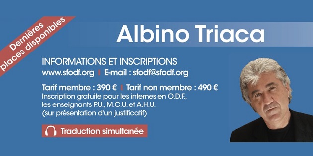 Otéotomie du rebord mandibulaire : Albino Triaca en conférence exceptionnelle à Paris !