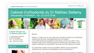 WEBDENTISTE – La newsletter du cabinet