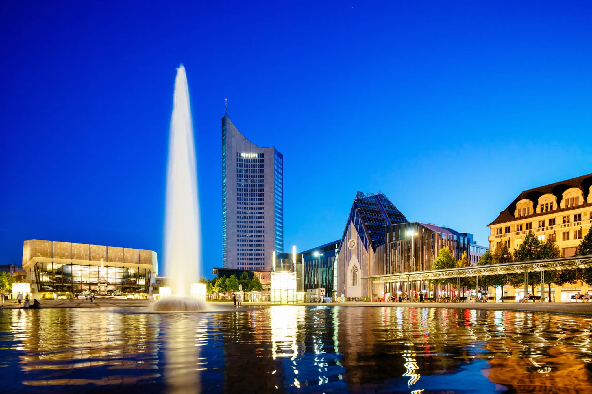 Augustusplatz In Leipzig, Germany