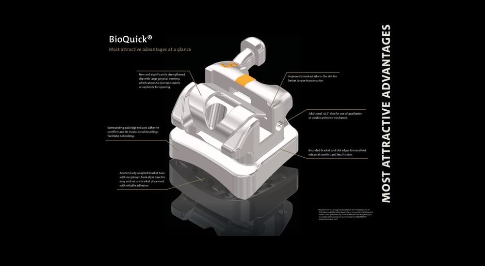 FORESTADENT présente la 5e génération de brackets actifs autoligaturants BioQuick® – It’s all about the Clip