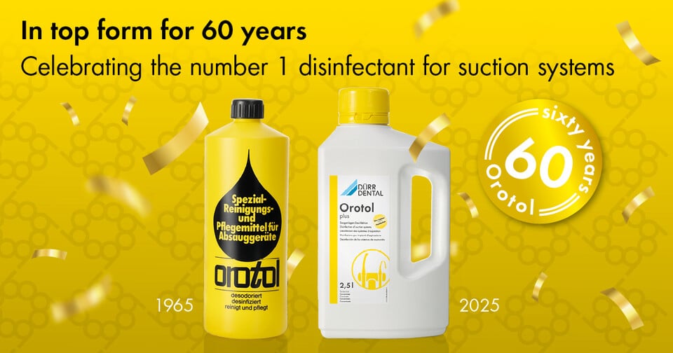 m 60 years of orotol visual bottles 1965 & 2025 landscape